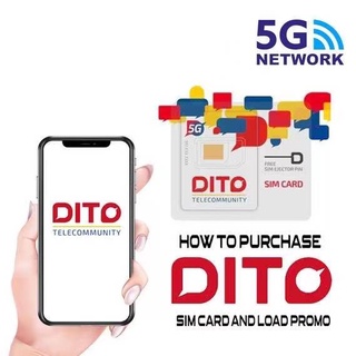 DITO SIM 5G NETWORK (25G With LOAD) Get 199P for Free (25GB 30DAY)
