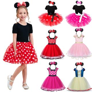 NNJXD Toddler Girl Dress Minnie Dress For Kid Minnie Mouse Cosplay Costumes Children Party Birthday Clothes Princess Dresses For Girls