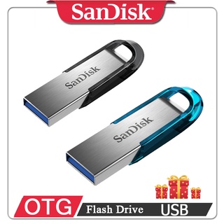 SanDisk OTG 128GB USB Flash Drive USB3.0 Pendrive 32GB 64GB 256GB【Black/Blue】- OTG919X (1)