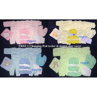 Newborn Baby Clothes Colored Sets 37 pieces with FREE 1 Changing Pad (1)