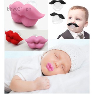 tiny budsbaby toytoy✕►Infant Baby Kid Pacifier Orthodontic Nipples Mustache Beard & Mouth Style Cute