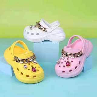 Crocs Bae Clogs With Chain Jibbitz For Kids OEM