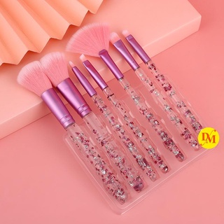 [ CSZ ] COD 7pcs Glitter Colorful Makeup Brushes Set Unicorn Brush Make Up Tools With PVC bag