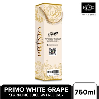 Primo White Grape Sparkling Juice 750ml w/ Free Gift Bag (2)