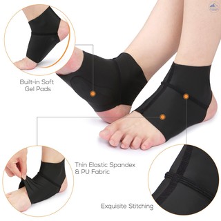[COD] 1 Pair Compression Arch Ankle Support Brace with Gel Ankle Protector Compression Flat Foot Socks with Gel Inserts Insole Cushion for Ankle Arch Pain Relief (6)