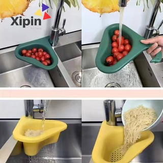 Sink Swan Drain Triangle Rack Muliti Funtion Basket Kitchen Leftover Sink Strainer