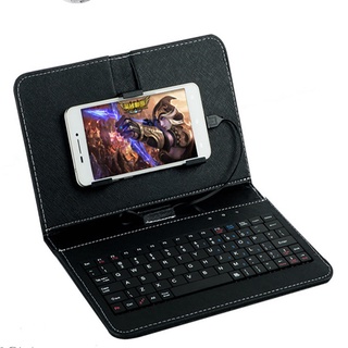 PU Leather Case Micro USB Wireless Keyboard Case Stand Cover For Android Mobile Phone Cover Phone Ca