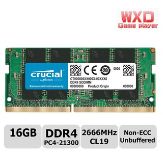 Crucial RAM 16GB DDR4 2666MHz (PC4-21300) CL19 SODIMM 260-Pin Laptop Memory SbBW
