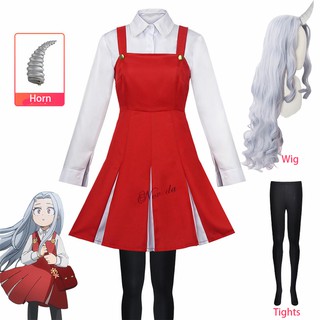 Anime Boku No My Hero Academia Season 4 Eri Cosplay Costume Dress School Uniform Outfit Women Halloween Costume Wig Horn|Anime Costumes| - AliExpress