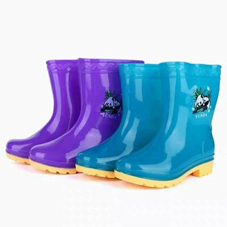 【Ready Stock】■✾❏COD DVX #322 Kids Rubber Rain Boots Non-Slip Colorful Rainboots Bota