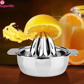 *Superlife*Stainless Steel Lemon Orange Squeezer Juicer Hand Manual Press Kitchen