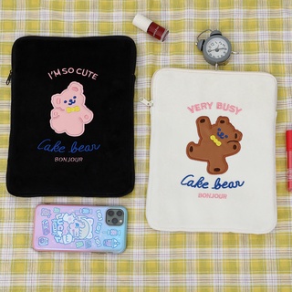 【spot goods】┇Korean Cute Bear Laptop Case 11 10.5 10.2 Inch Ipa