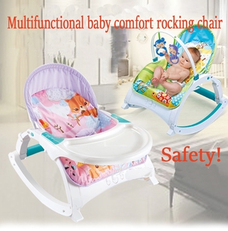 Newborn Multifunctional foldable Electric baby rocking chair with toy music and comfortable