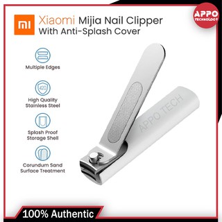Xiaomi Mijia Nail Clipper with Anti-Splash Cover Stainless Steel Fingernail Toenail Cutter