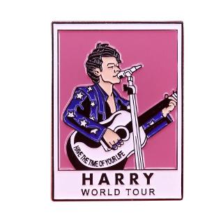 Harry Styles world tour enamel pin guitar music badge