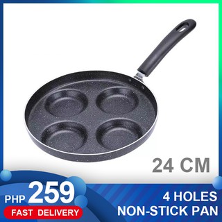 24CM Multifunction Frying 4 Hole Egg Non-Stick Pan Pancake Maker Super Value Cookware Pan and Pot
