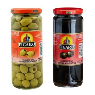 Figaro Pitted Black / Green Olives