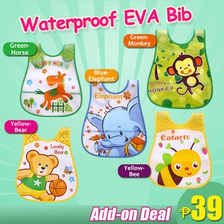Waterproof EVA Plastic Feeding Bib Feeding Cloth Baby Apron Washable For Kids