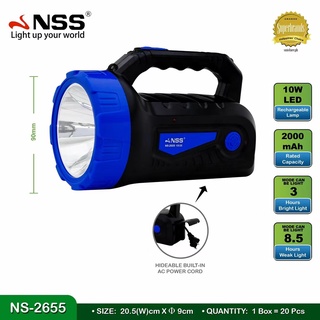 Rechargeable Flashlight Heavy-Duty LED Flash Spotlight Lamp Torch Waterproof Searchlight