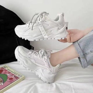 Korean women's fashion white shoes casual low-top rubber shoes