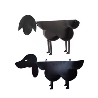 neva* Sheep/Dog Toilet Paper Roll Holder - Metal Wall Mounted or Free Standing Bathroom Tissue Storage, 7 Rolls