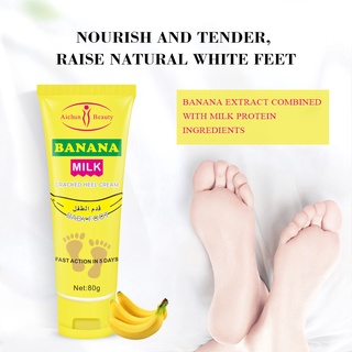 AICHUN Banana Foot Cream Foot Care Foot Repair Splitting Whitening Moisturizing Foot Cream（80g） (3)