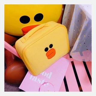 Korean Cute Cartoon Brown Bear Cosmetic Bag Large Capacity Travel Storage