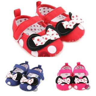mouse ✧Baby Minnie Mouse Red Pink Blue Polka dots Baby Shoes Minnie Mouse Bow Shoes✬