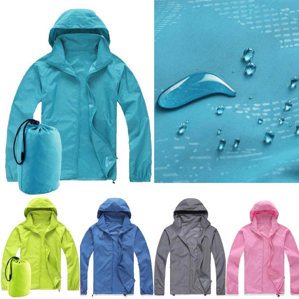 Light Rain Coat Waterproof Hiking Outdoor Hoodie Sunscreen Unisex (1)