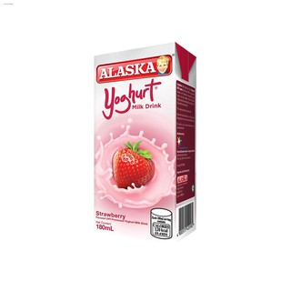 Yogurt❏✎✧Alaska Yoghurt Strawberry Milk Drink 180ml