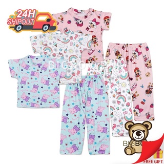 Kids Terno Girls Boys Pajama Set 1-10 Years Old