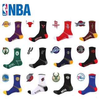 NBA Basketball Socks Team Logo Pattern Socks Lakers Rockets Spurs Bull Cavaliers Stoking
