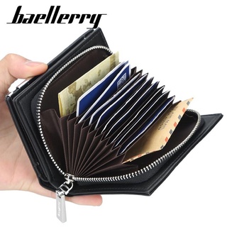 Men✒✌✐Baellerry Pocket Casual Male Purses Money Clip Clutch Portfolio Multi Card Bit High Quality Wa