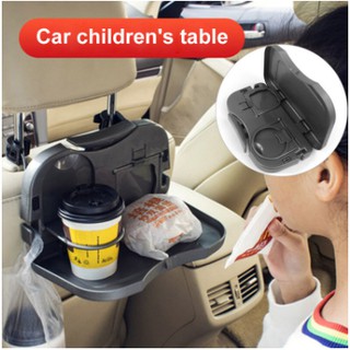 Car Seat Back Dining Table Drink Food Cup Tray Holder Auto Foldable Desk Rack