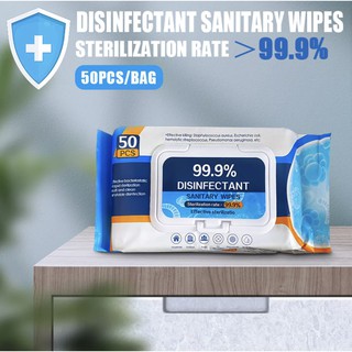 50/80 pieces disinfection wipes, disposable wipes can inhibit 99% of bacterial viruses