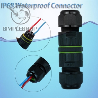 SIMPLE New Waterproof Cable Connector Wiring 2/3/4/5 Pin IP68 Electrical Sealed Retardant AC Junction Box Durable M16 M20 M25