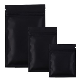 100x Matte Black Heat Selfseal Bags Zip Lock Packaging Bags