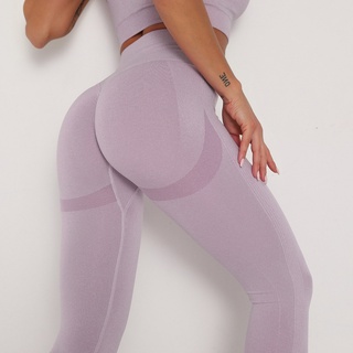 10 Color Women Peach Hip Seamless Sports Leggings Yoga Gym High Waist Long Pants Fashion Elastic Fabric Fitness Workout