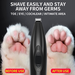 Dog Cat Foot Hair Trimmer Rechargeable Pet Paw Nail Grooming Clipper Electrical Cat Cutter