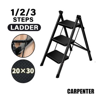 2/3 Foldable Step Aluminum Stool Ladder Multi-purpose Foldable Step