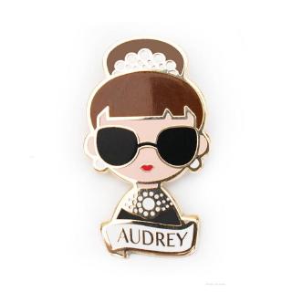Audrey Hepburn Pin Brooch Badge