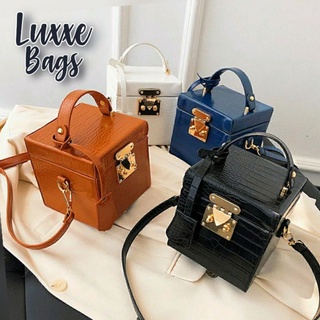 LB* High-fashion Sling Bag for Women Shoulder Messenger Vintage Quality Box PU leather Handbag