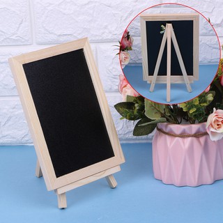 Wood Tabletop Chalkboard Double Sided Blackboard (1)