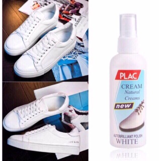 Magic shine and Clean Plac Auto Brilliant shoe polish white