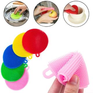 1PC Multifunction Silicone Dish Washing Cleaning Brush Kitchen Home Cleaner Tool