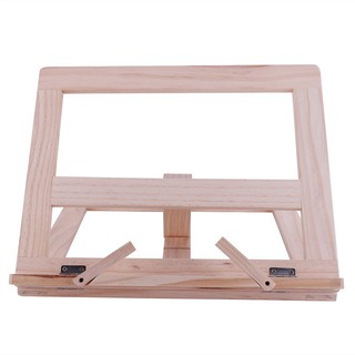 【Spot sale】 FH Adjustable Wooden Book Stand Cook Book Display Folding Holder for Ipad Tablet