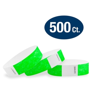 WristCo Neon 3/4" Tyvek Wristbands - 500 Pack Wristband