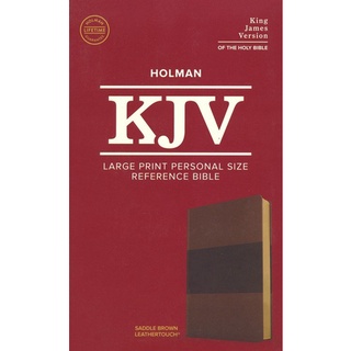 KJV Bible Holman Large Print Personal size Reference Bible Saddle Brown Leather Touch gWRh