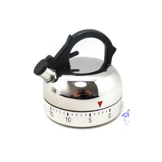 GY 60 Minute Kitchen Timer Alarm Mechanical Teapot Shaped Timer Clock Counting Tools @ph