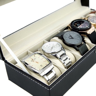 COD Watch Box 6 Grid Leather Display Jewelry Case Organizer (4)